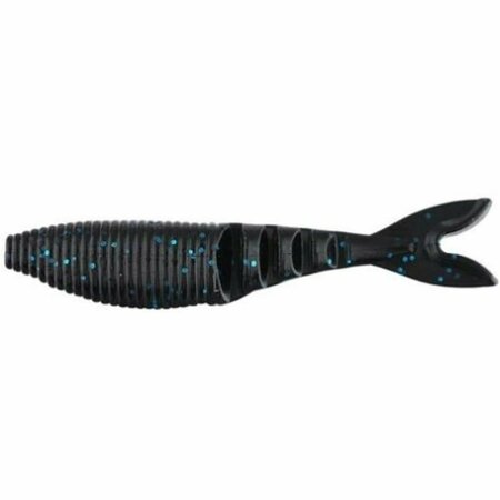YAMAMOTO 4 in. Zako Black Fishing Lure with Large Blue Flake, 6PK YAM-134-06-02